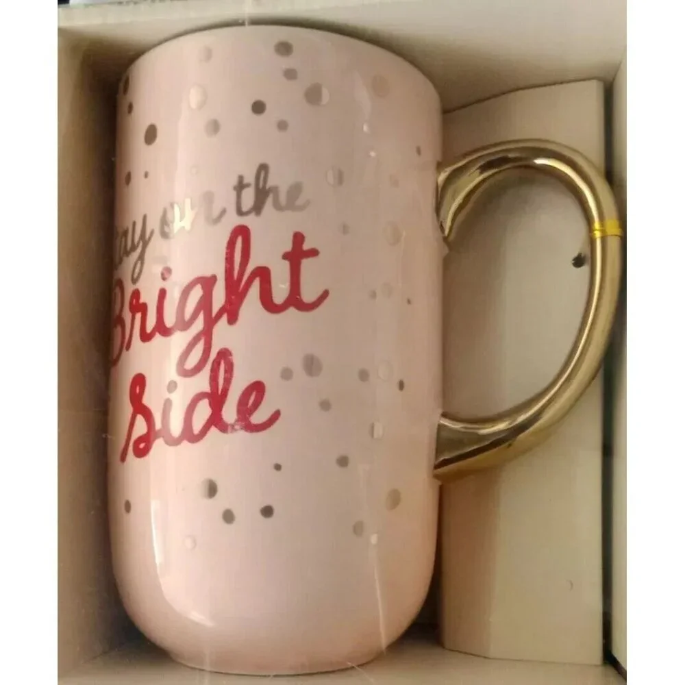 Jumbo Mug Modern Expressions Coffee Tea 20.6 oz Gift Stay On The Bright Side New